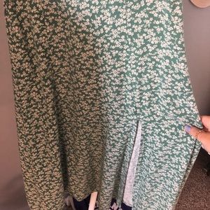 American eagle green flower skirt